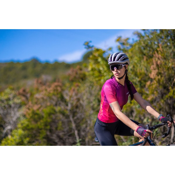 NORTHWAVE - Active women short finger gloves (Dark Grey/Pink)