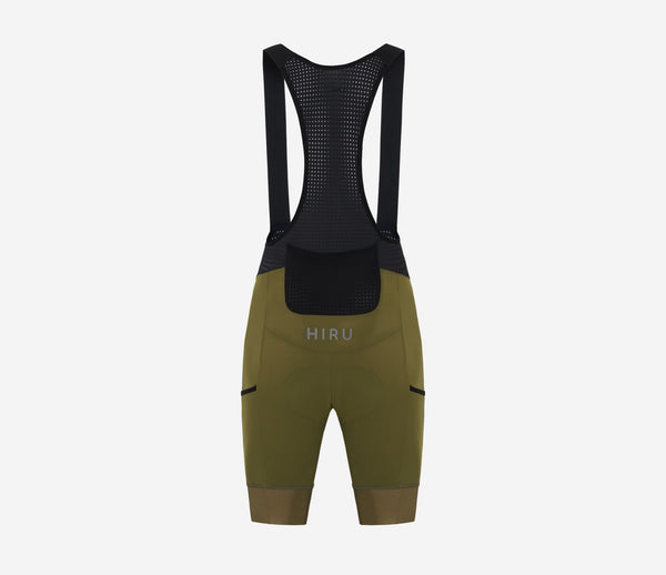 HIRU | Man ADVANCED CARGO BIBSHORT - Olive