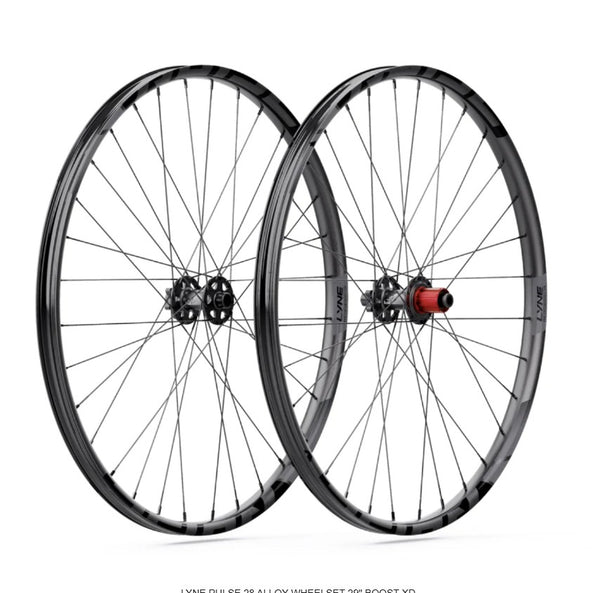 LYNE | Pulse 28 Wheelset 29" - Polished Black - Sram XD Drive - Boost