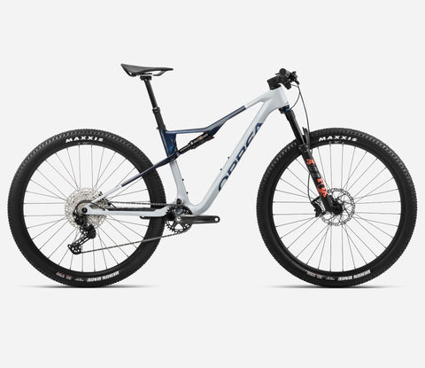 ORBEA | OIZ M30 Mountain Bike 2024 - Silver Grey / Blue Carbon View