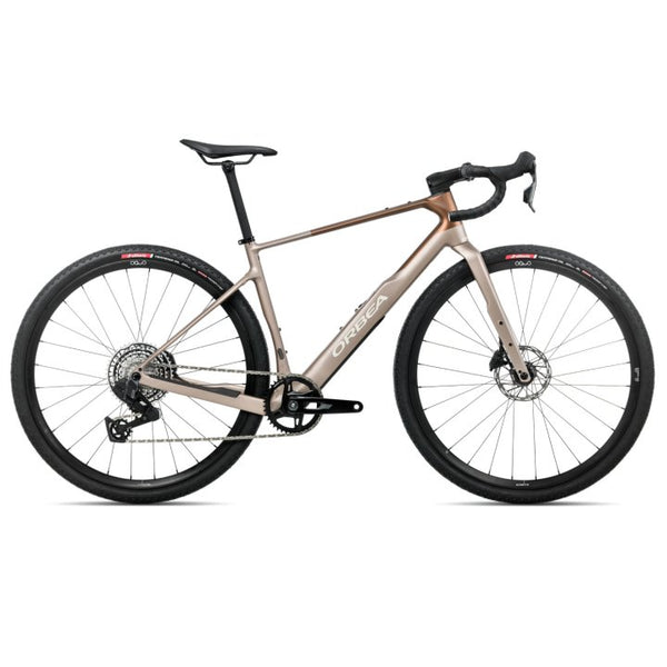 Orbea | TERRA M31eTEAM 1X - Rival XPLR AXS Gravel Bike - 2026 - Nickel - Met Cinnamon (matt)