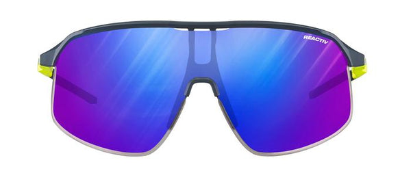 JULBO - Density Dark Blue / Fluorescent Yellow / Black - Photochromic Performance Reactiv 1-3 High Contrast