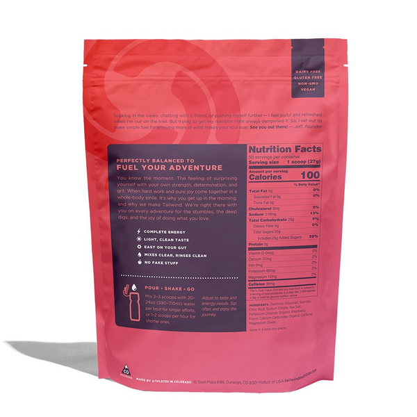 TAILWIND |  Endurance Fuel Caffeinated - Colorado Cola 50 Servings 1350 G