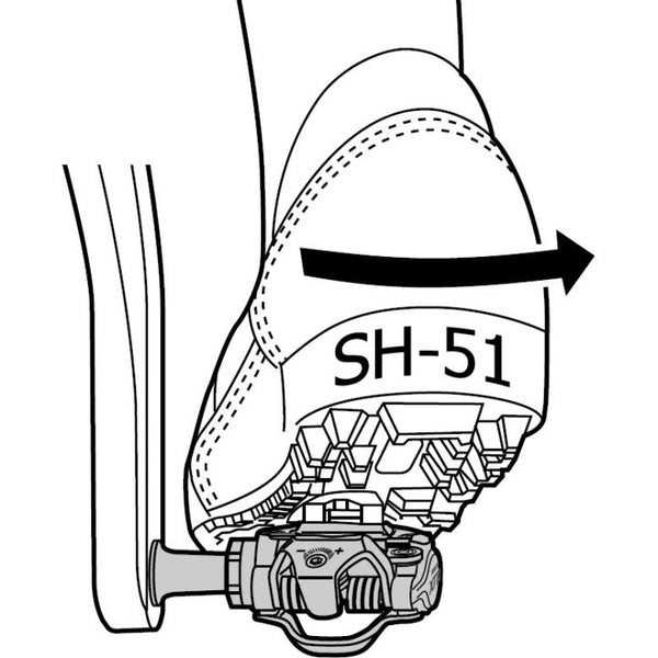 SHIMANO | SM-SH51 SPD Cleats without Cleat Nut - black