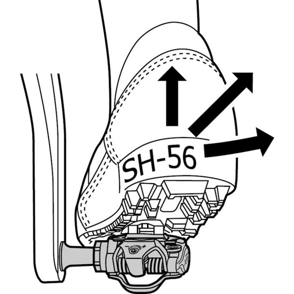 SHIMANO | SM-SH56 SPD Cleats without Cleat Nut - Silver
