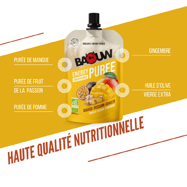 BAOUW | Energy Compotes - Mango/Passion/fruit/ginger - 90g