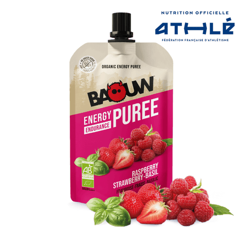 BAOUW | Energy Compotes - Raspberry/Strawberry/Basil - 90g