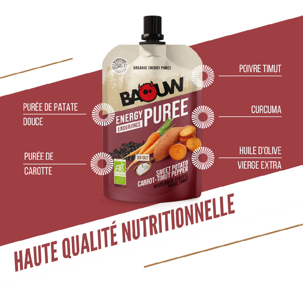 BAOUW | Energy Compotes - Sweet Potato/Carrot/Timut Pepper - 90g