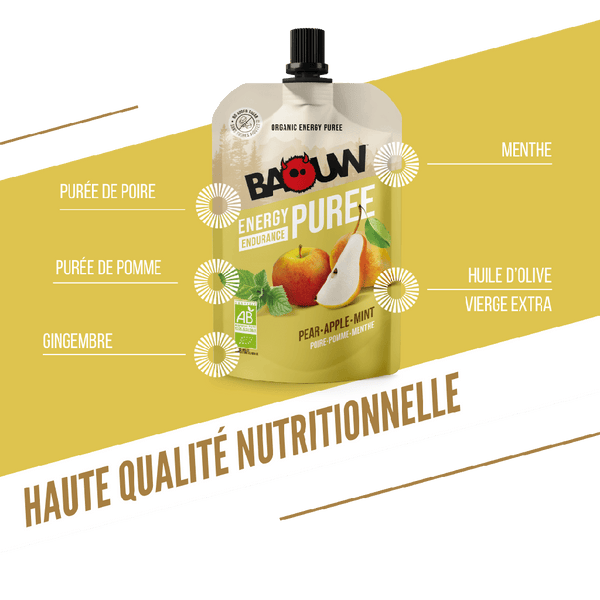 BAOUW | Energy Compotes - Pear/Apple/Mint - 90g