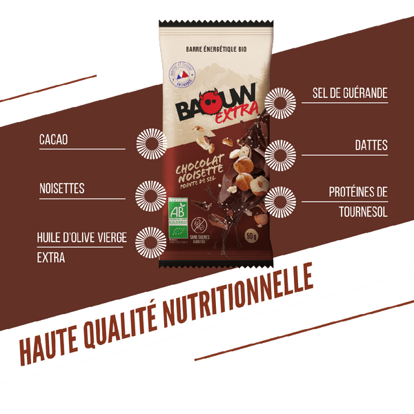 BAOUW | Energy Bars - Chocolate/Hazelnut - 50g