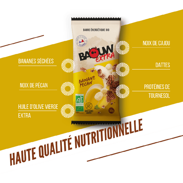 BAOUW | Energy Bars - Banana/Pecan - 50g
