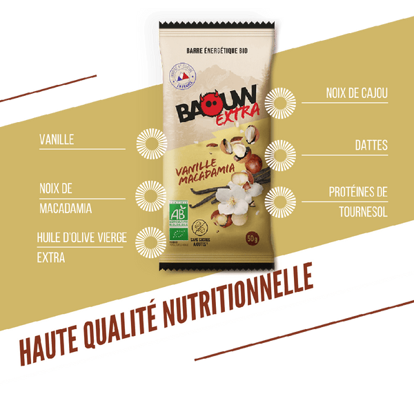 BAOUW | Energy Bars - Vanilla/Macadamia - 50g