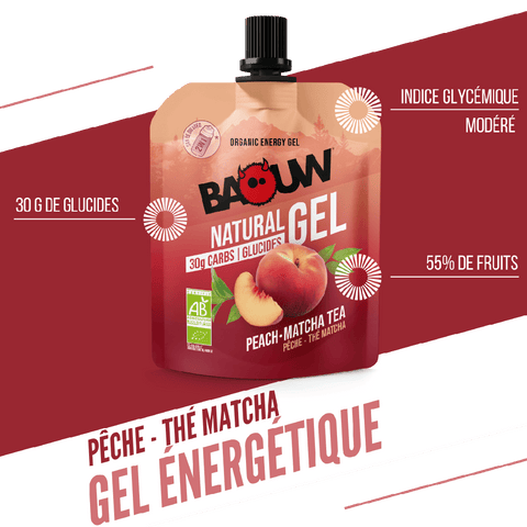 BAOUW | Energy Gel - Peach/Matcha Tea - 85g