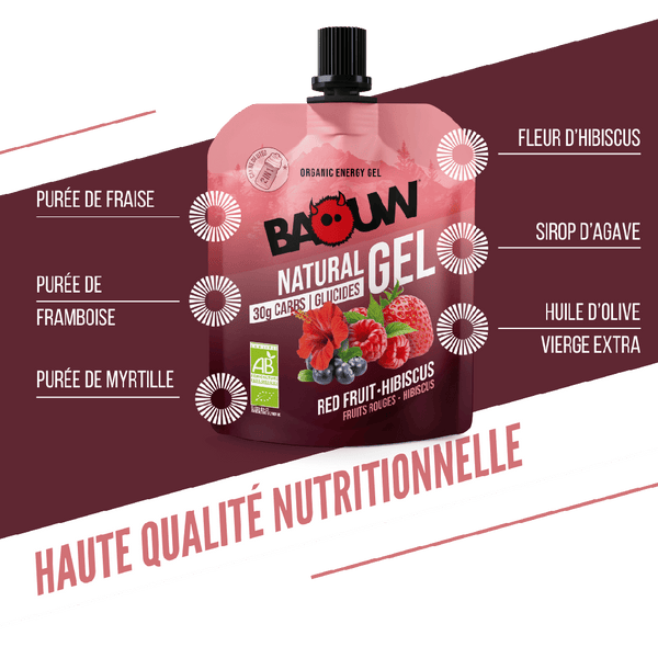 BAOUW | Energy Gel - Red Fruits/Hibiscus - 85g