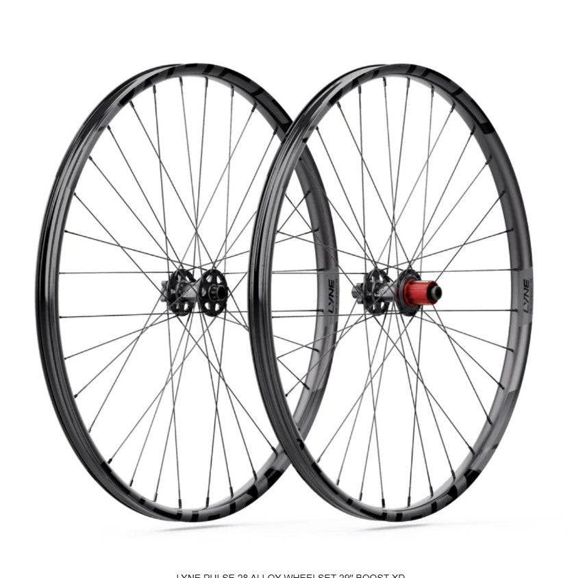 LYNE | Pulse 28 Wheelset 29" - Polished Black - Sram XD Drive - Boost