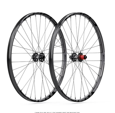 LYNE | Pulse 28 Wheelset 29" - Polished Black - Sram XD Drive - Boost