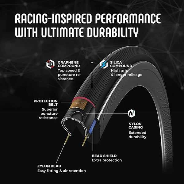 VITTORIA - Corsa N.EXT 26-622 Folding full black Graphene