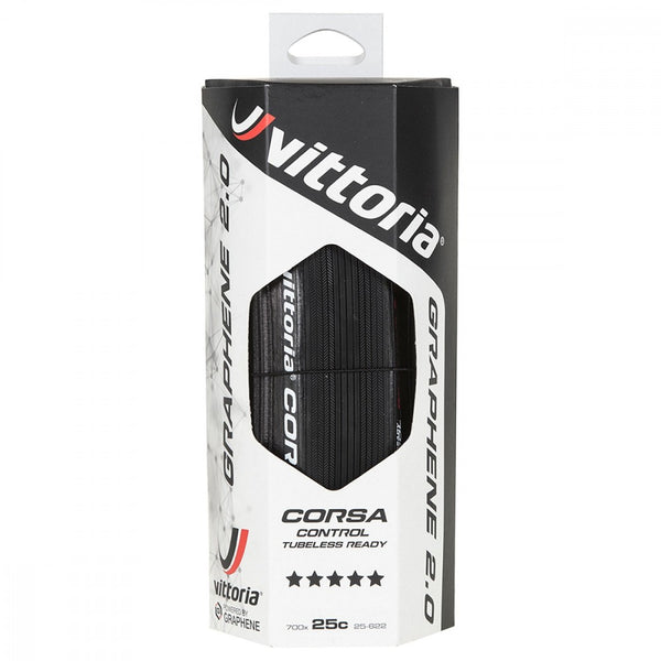 VITTORIA - Corsa Control 25x622 (Tubeless Ready) Black-Black