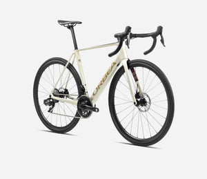 ORBEA | Orca M35i - 105 Di2 12spd Carbon Road Bike - 2024 - Ivory White / Burgundy (Gloss) / Volcano (Matt)