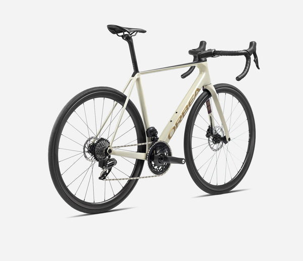 ORBEA | Orca M35i - 105 Di2 12spd Carbon Road Bike - 2024 - Ivory White / Burgundy (Gloss) / Volcano (Matt)