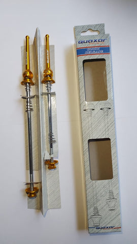 QUAXAR Quick Release Skewers CNC Aluminum/Chromo Steel 5mm (GOLD)