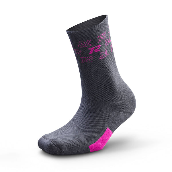 TITAN RACING - Club Sock (Grey/Pink)