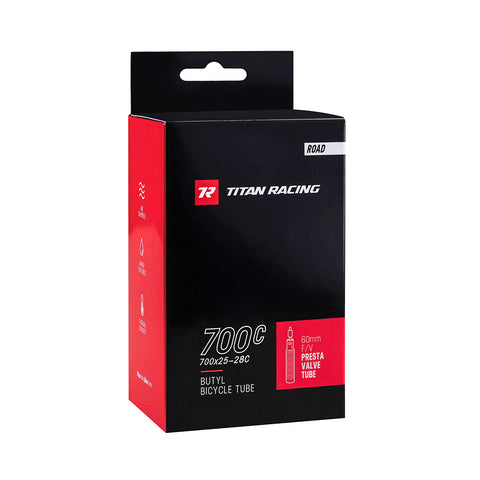 Titan Racing Road Inner Tube 700x25-28C (60mm)