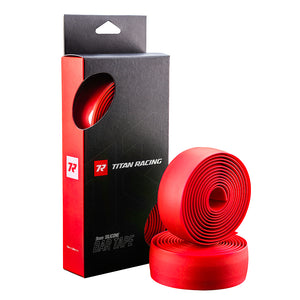 TITAN RACING - ROAD silicone bar tape (Red)