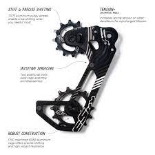 CSIXX | The Cage rear derailleur aluminum pulleys and cage with sealed bearings (Shimano 12spd)