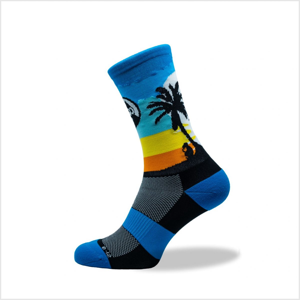 GRUMPY MONKEY - Knitted Socks (Blue Island)