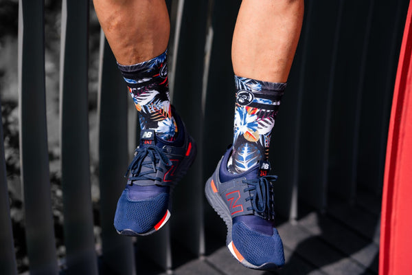GRUMPY MONKEY - Premium Printed Socks (Blue Crush)