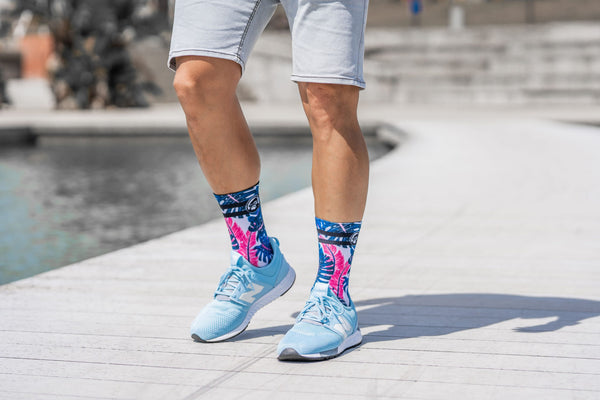 GRUMPY MONKEY - Premium Printed Socks (Blue Indigo)