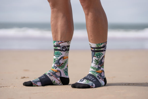 GRUMPY MONKEY - Premium Printed Socks (Tropicana)