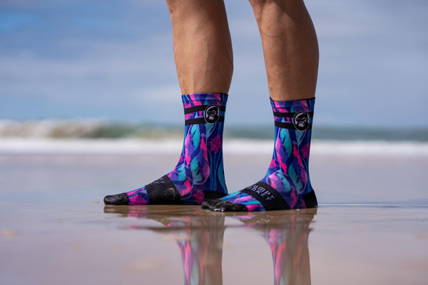 GRUMPY MONKEY - Premium Printed Socks (Ultra Violet)