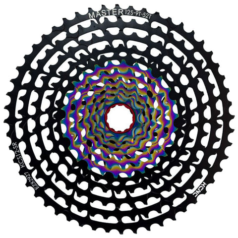 KCNC - Master 12 spd cassette 9-52T (Black Rainbow)