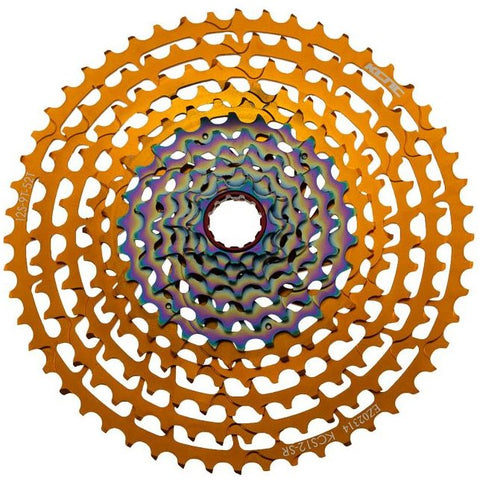 KCNC - Master 12 spd cassette 9-52T (Gold Rainbow)