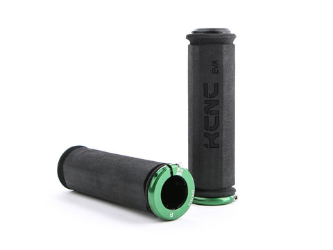 KCNC - Ultralight Lock-on grips EVA (Black/Green)