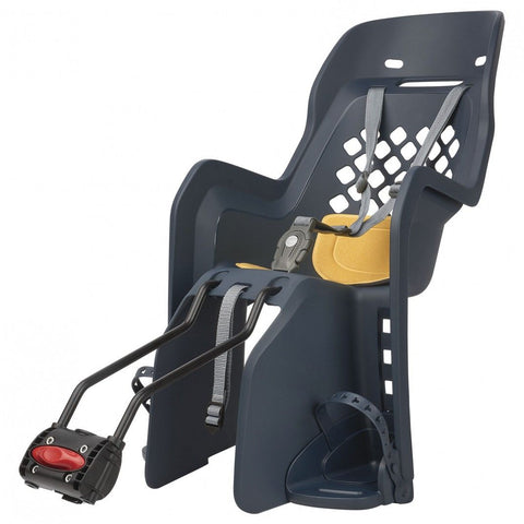 POLISPORT - JOY 29'' - Child Bicycle Seat for small frames and 29" (Denim/Yellow).