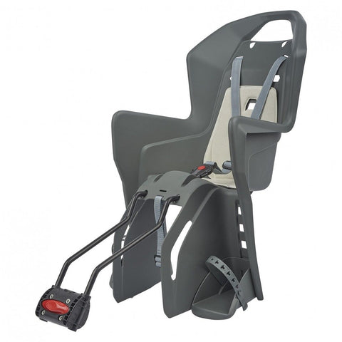 POLISPORT - KOOLAH - Child Bicycle Seat for small and 29" frames (Grey/Cream).