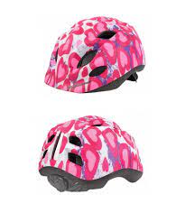 POLISPORT - S Junior Premium Bicycle Helmet for kids G HARTS (Pink/White) + holder + Water bottle