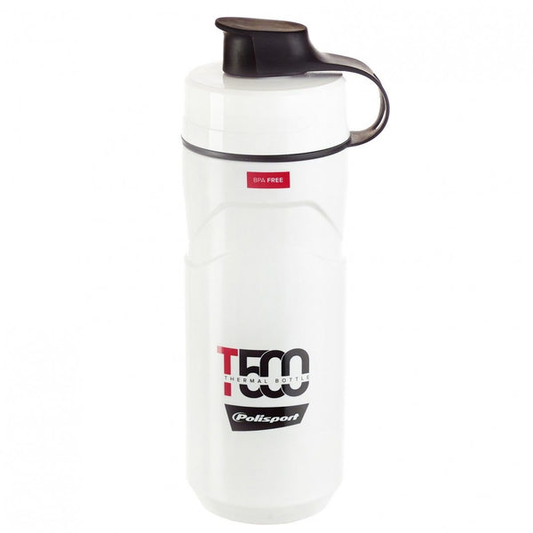 POLISPORT - T500 Thermal Water Bottle 500ml (White/Red)