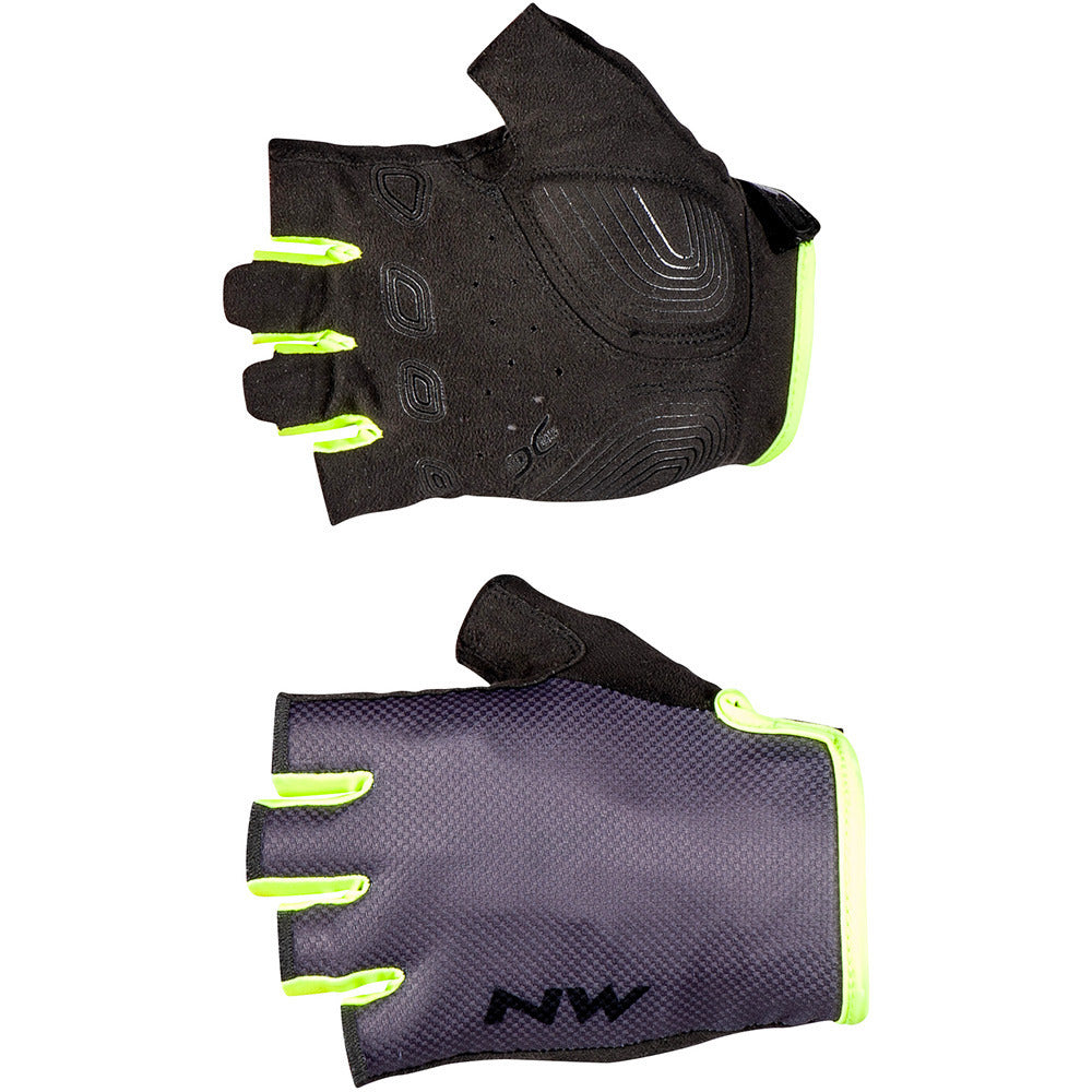 NORTHWAVE - Active short finger gloves (Grey/yellow fluo)