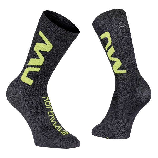 NORTHWAVE - Extreme Air Sock (black/yellow fluo)