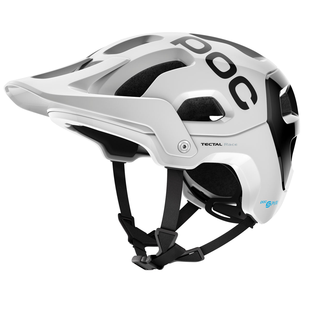 POC - TECTAL RACE SPIN Trail/Enduro light weight helmet (Hydrogen White/Uranium Black)