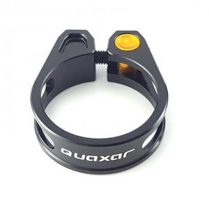 QUAXAR SEATPOST CLAMP BLACK 31.8MM (lightweight machined aluminum)