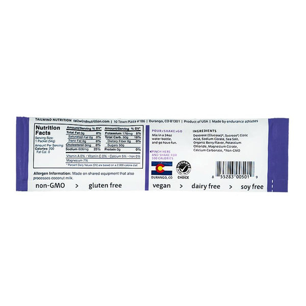 TAILWIND | Endurance Fuel – Naked Unflavored 56g (2 Servings)