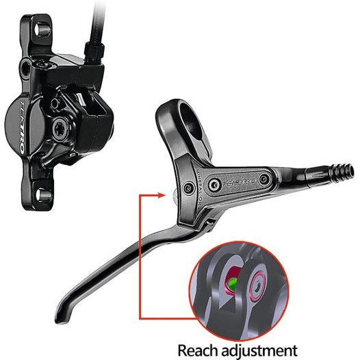 TECKTRO M275 complete brake set pair + 160mm discs