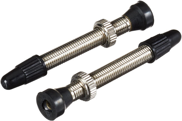 VITTORIA - Brass tubeless valves set of 2 (Silver)