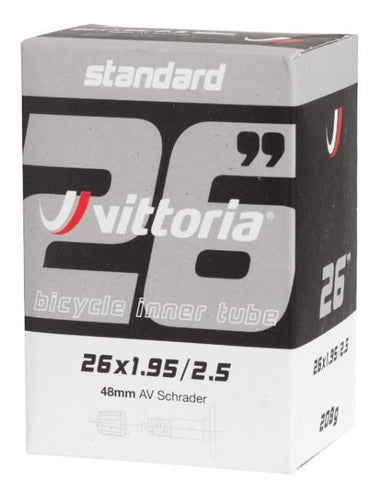 VITTORIA | Standard 26x1.95/2.50 AV Schrader 48mm Inner Tube